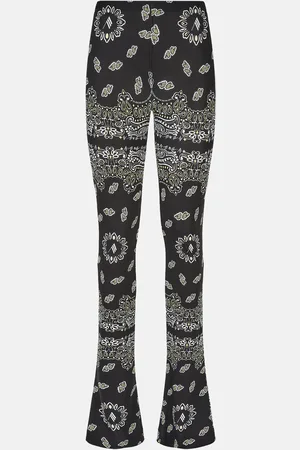 The Attico Pantaloni lunghi bianco e nero bandana