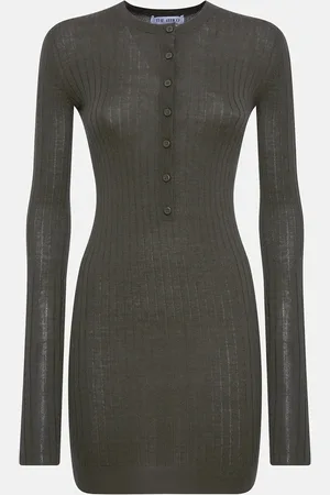 The Attico Dark verde mini dress