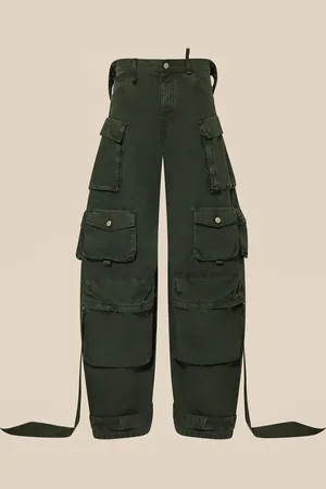 The Attico Ivy verde long pants