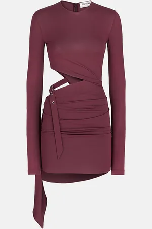 The Attico Dark grape mini dress