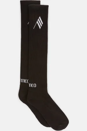 The Attico Nero and bianco long length socks