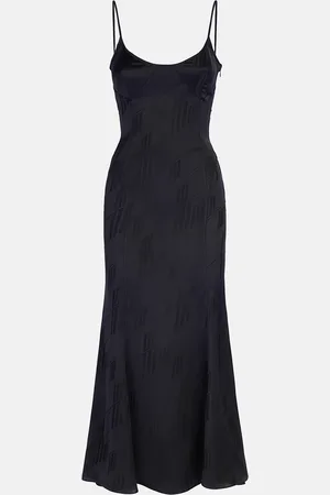 The Attico Nero midi dress