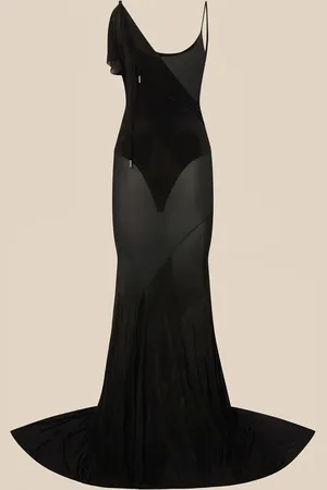 The Attico Nero long dress