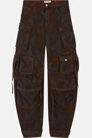 The Attico Grey and rust long pant