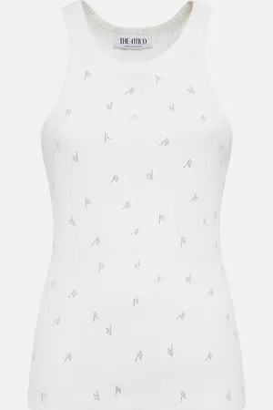 The Attico White and crystal top