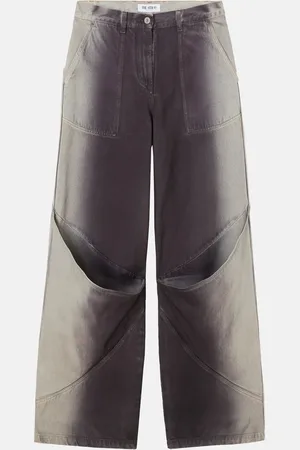 The Attico Purple and bianco long pants