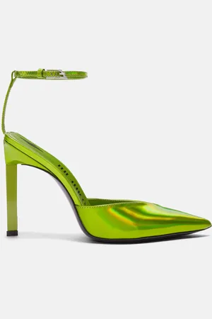 The Attico Pump "Perine" hollographic verde