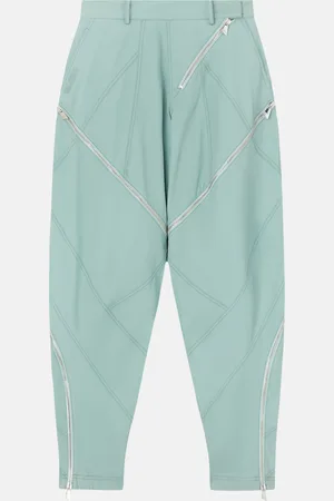 The Attico Sage verde long pant
