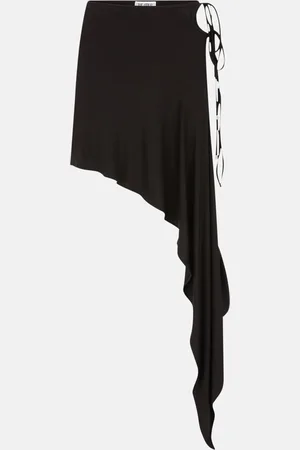 The Attico Nero midi skirt