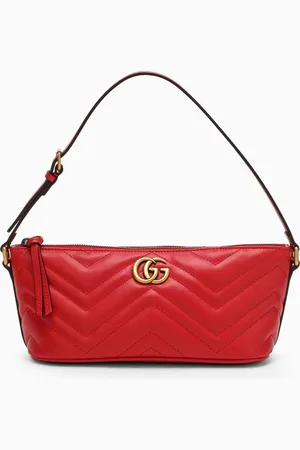 Gucci Borsa a spalla piccola GG Marmont rossa