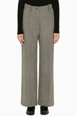 Patou Pantalone regolare grigio spigato