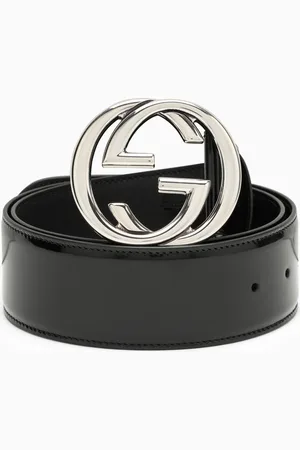 Gucci Cintura GG nera in pelle