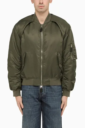 Alexander McQueen Bomber kaki in nylon transformable