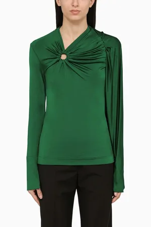 Victoria Beckham Maglia smeraldo in viscosa
