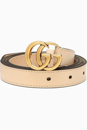 Gucci Cintura chiaro con fibbia Doppia GG