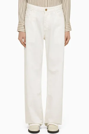 Etro Jeans baggy bianco in denim