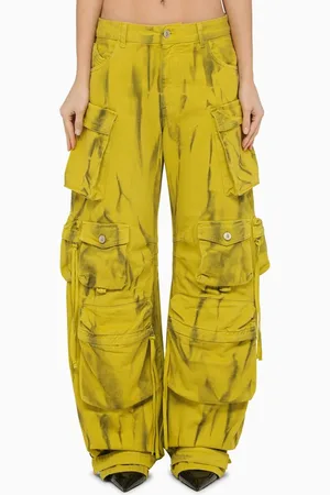 The Attico Pantalone cargo Fern nocciola/verde eden
