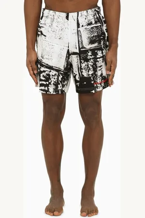 Alexander McQueen Costume con stampa astratta e logo