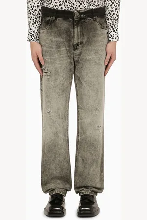Balmain Jeans in denim délavé chiaro