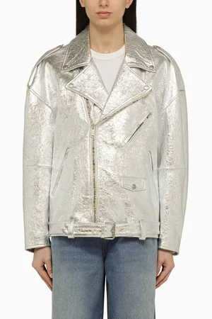 Halfboy Giacca argento in pelle