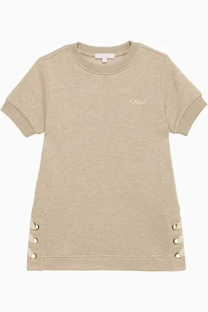 Chloé Abito in cotone con occhielli