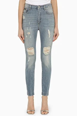 Dolce & Gabbana Jeans skinny Audry in denim con usure
