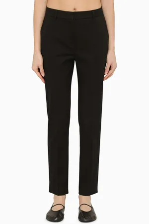 Max Mara Pantalone classico nero in cotone