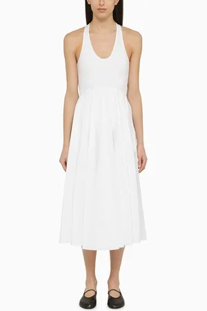 Alaïa Abito Tank bianco in cotone