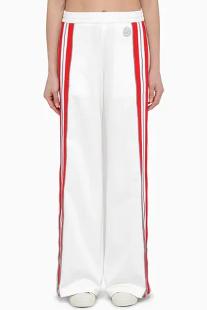 Gucci Pantalone jogging bianco/grigio in jersey tecnico