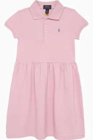 Ralph Lauren Abito rosa in cotone con logo