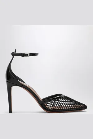 Alaïa Décolleté alto nero in rete