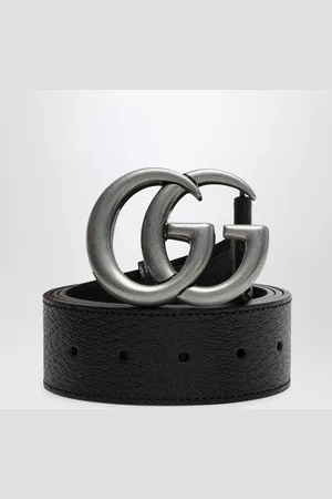 Gucci Cintura con fibbia Doppia G argento