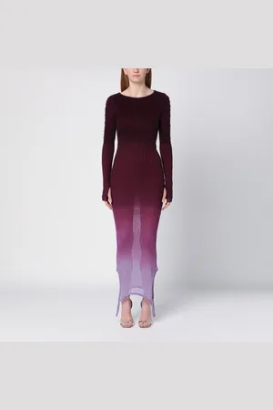 The Attico Abito trasformabile /burgundy in misto nylon