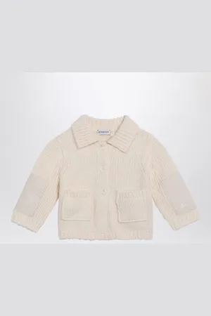 Burberry Cardigan bianco in lana