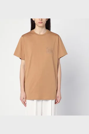 Max Mara T-shirt over in cotone con ricamo logo