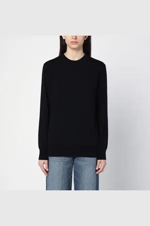 Jil Sander Maglia girocollo nera in lana