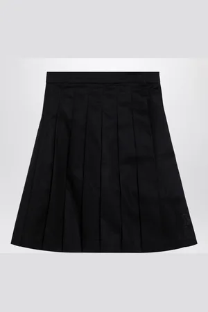 Burberry Gonna nera in misto cotone