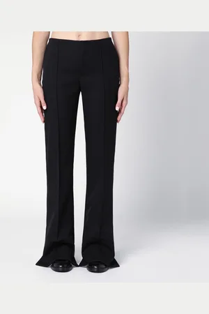 Chloé Pantalone asimmetrico nero in lana