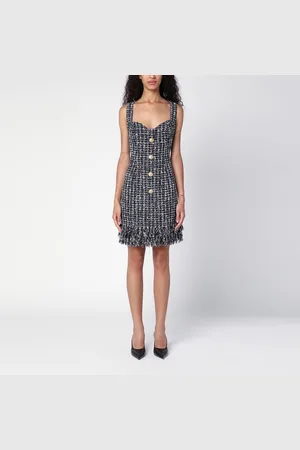 Balmain Mini abito in tweed con bottoni