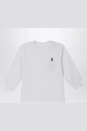 Ralph Lauren Maglia bianca in cotone con logo