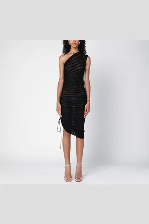 Alaïa Abito asimmetrico scheletrato nero