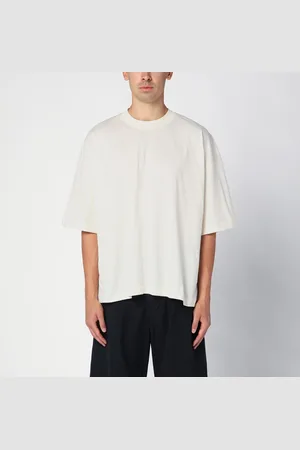 STUDIO NICHOLSON T-shirt Piu over avorio in cotone