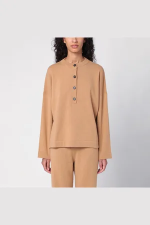 ERIKA CAVALLINI Maglia serafino Veronica beige