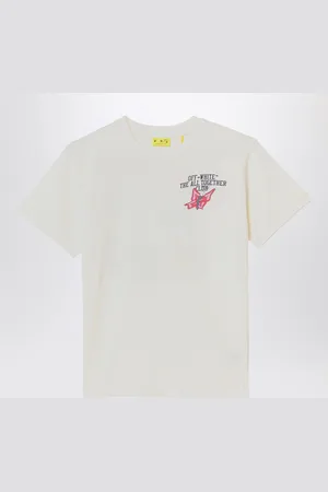 OFF-WHITE T-shirt bianca con stampa logo