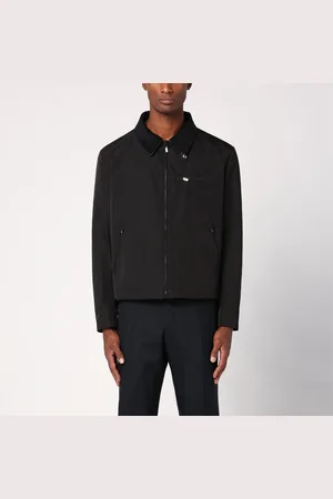 Thom Browne Giacca nera con dettaglio tricolore