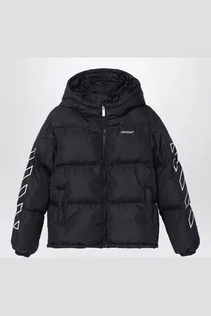 OFF-WHITE Giubbotto imbottito nero in nylon