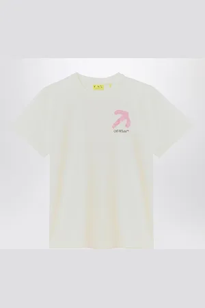 OFF-WHITE T-shirt bianca con stampa logo