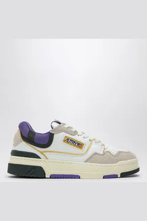 Autry Sneaker bassa CLC bianca/viola/verde scura
