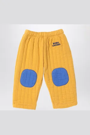 Bobo Choses Pantalone jogging giallo/blu trapuntato
