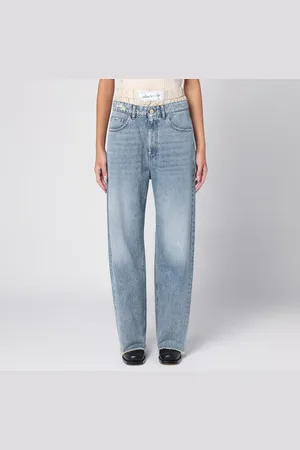 ERIKA CAVALLINI Jeans Leone in denim chiaro slavato